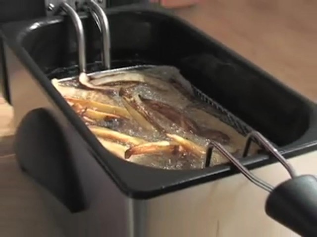 Maxi - Matic&reg; Stainless Steel 3 1/2 - qt. Immersion Deep Fryer  - image 3 from the video